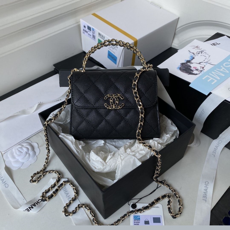 Ch*el top handle bags